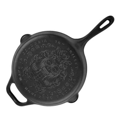 Victoria 10-Inch Day of the Dead La Catrina Cast Iron Skillet