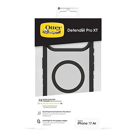 OtterBox Defender Series Pro XT Case for Apple iPhone 17 Air (Black)