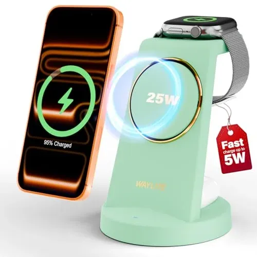 3 in 1 Fast Charging Station 25W Wireless Magnetic