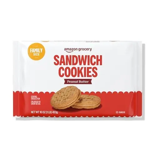 Amazon Brand - Happy Belly Peanut Butter Sandwich Cremes 16 oz