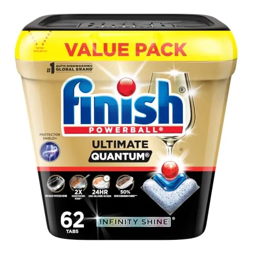 Finish Ultimate Plus Infinity Shine Dishwashing Tablets 62-Count (Unscented)