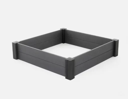Keter 48" Wood Look Raised Garden Bed, Grey