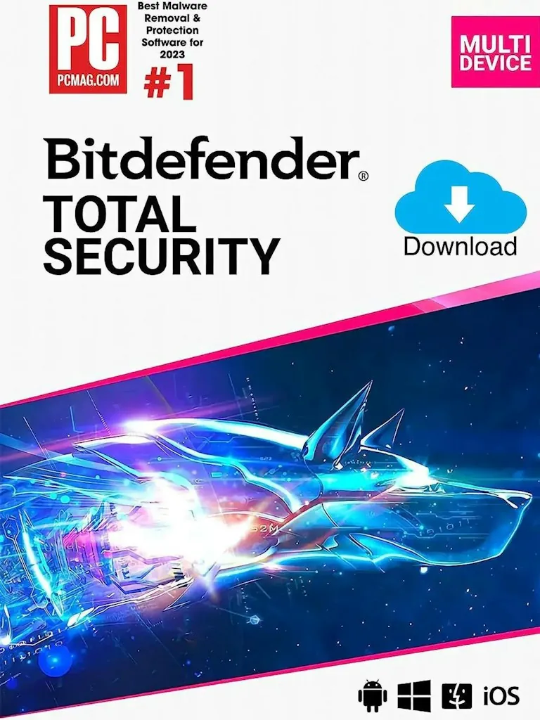 Bitdefender Total Security 2026 10-Device 2-Year Antivirus Software