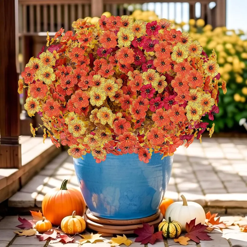 LetuoClips Artificial Flowers 13-Pack