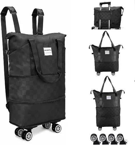 Expandable Rolling Duffle Bag