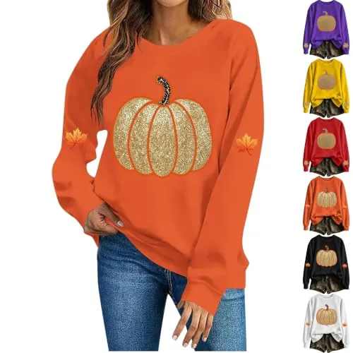 Fall Pumpkin Graphic Sweatshirts