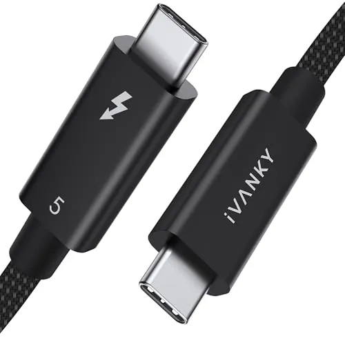 iVANKY 3.3' 120Gbps / 240W PD Intel Certified Thunderbolt 5 Cable