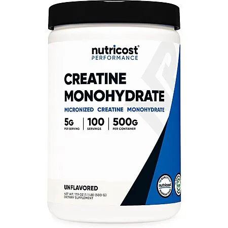 Select Accounts: 17.9-Oz Nutricost Micronized Creatine Monohydrate Powder