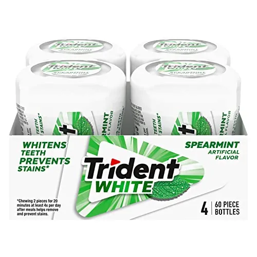 Trident White Spearmint Sugar Free Gum 240 Count