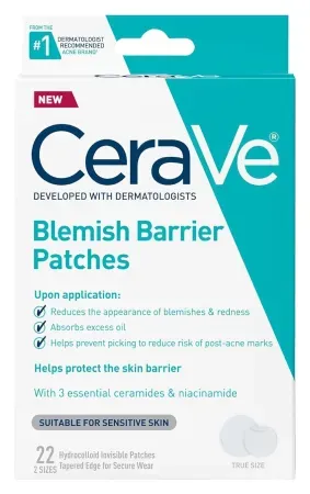 22-Count CeraVe Hydrocolloid Oil Absorbing Skin Spot / Blemish Barrier Patches