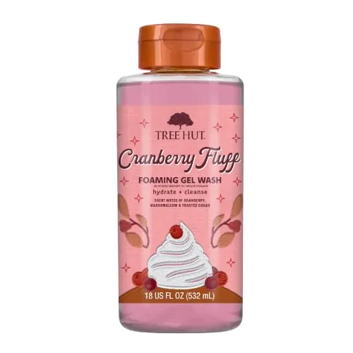Tree Hut Holiday Body Wash 18oz – Cranberry Fluff