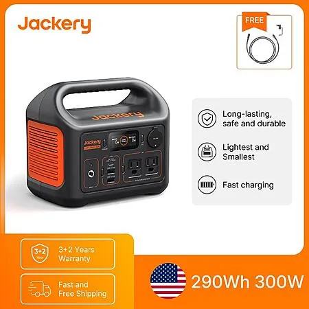 Jackery Explorer 300 290Wh LiFePO4 300W Power Station