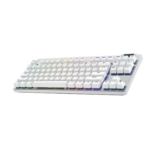 Logitech G PRO X 60% Wireless Gaming Keyboard (Tactile Optical) - White