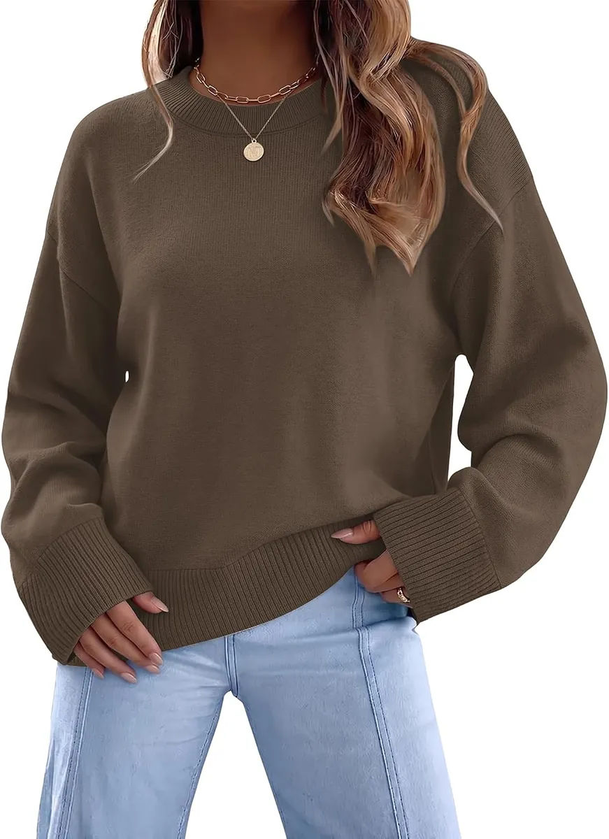 WIHOLL Women’s Crew Neck Sweater