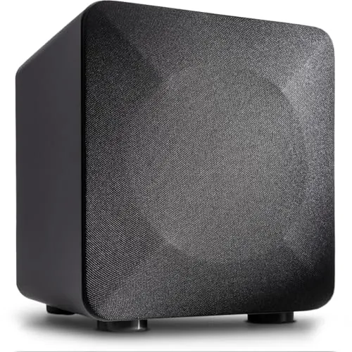 Audioengine S6 Mini 210W Powered Compact Subwoofer, Gray