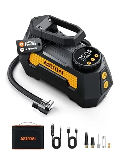 AstroAI H2 Pro Cordless Tire Inflator Portable Air Compressor 12VDC