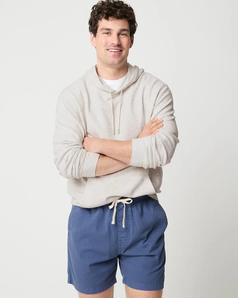 J.Crew Factory Waffle-Knit Hoodie