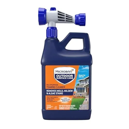 MICROBAN Outdoor Surface Care Multi-Purpose Foaming Cleaner 64 FL Oz