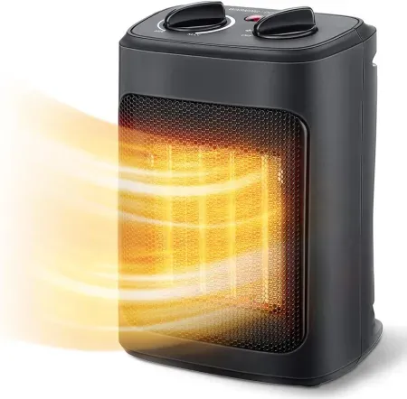 Aikoper 1500W Portable Electric Space Heater with Thermostat