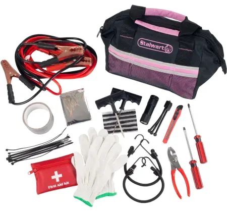 55-Piece Stalwart Emergency Roadside Kit w/ Travel Bag