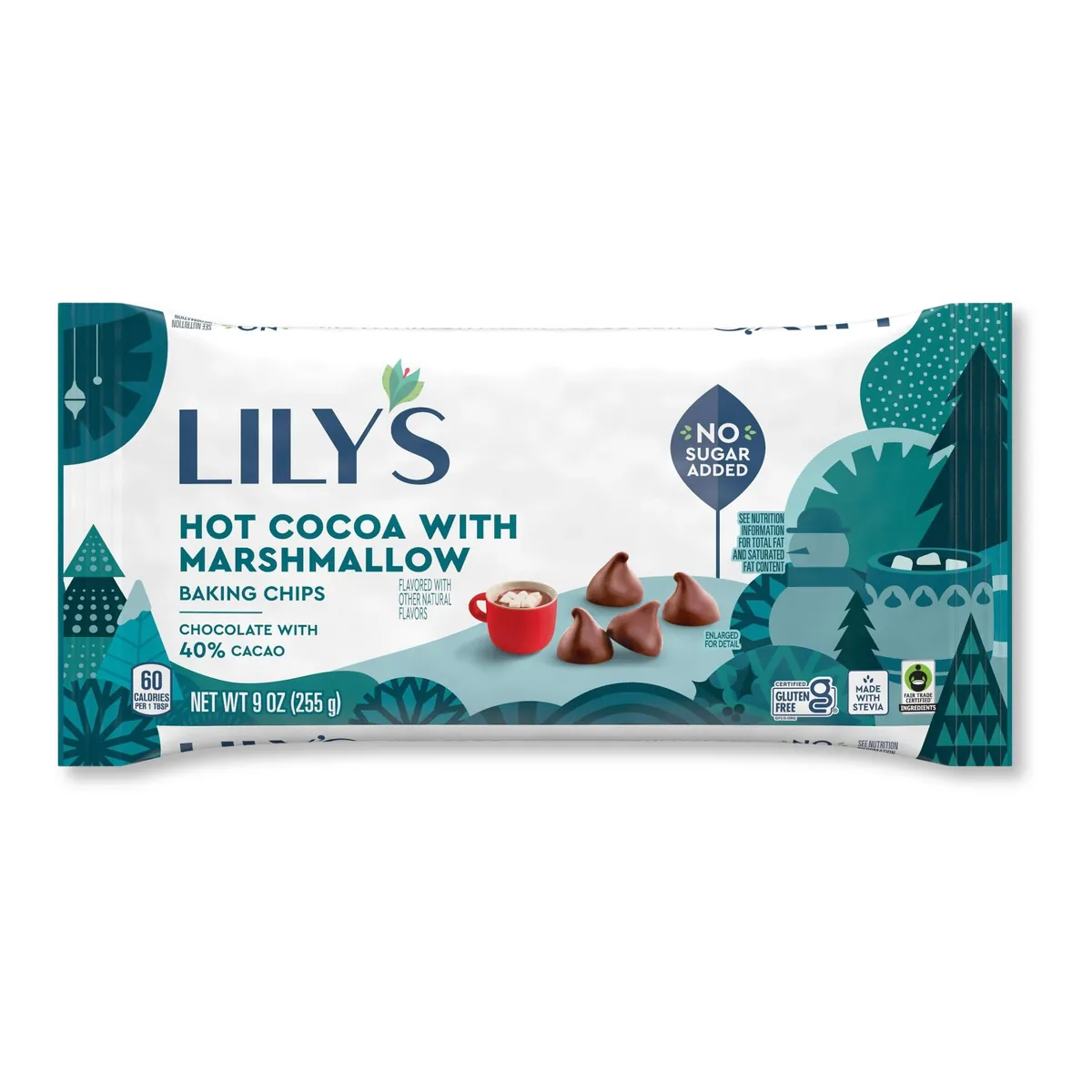LILY’s Hot Cocoa with Marshmallow Baking Chips 6-Pack