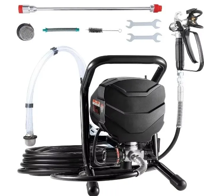 SucceBuy 650W 3000PSI Electric Airless Paint Sprayer w/ Extension Rod