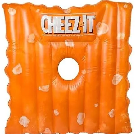 Giant Cheez-It Pool Float