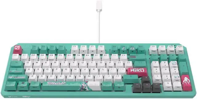 ASUS TUF Gaming K3 Gen II Hatsune Miku Edition Optical-Mechanical RGB Keyboard with IP57 Waterproof and Dust Resistance