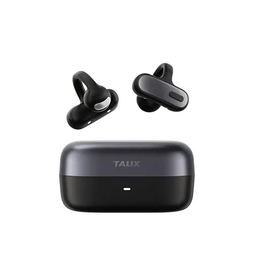TALIX X8 Open Ear Clip-On Wireless Earbuds w/ AI ENC & Bluetooth 6.0