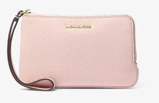 Michael Kors Jet Set Travel Small Burnished Logo Embossed Wristlet