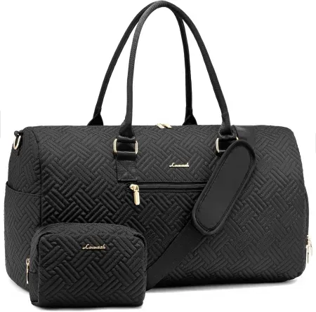 LOVEVOOK Women's Weekender Travel Duffle Bag with Toiletry Bag