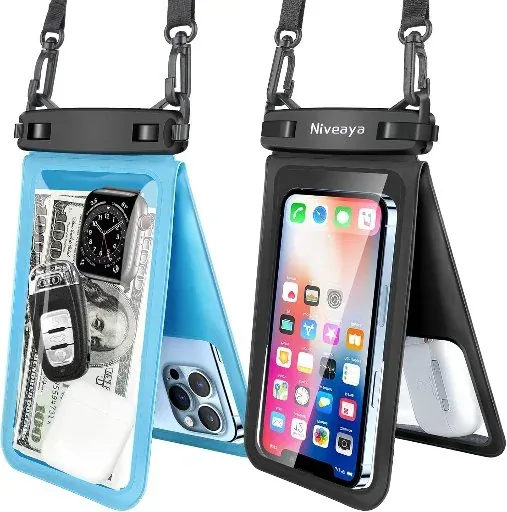 Double Space Waterproof Phone Pouch - 2 Pack
