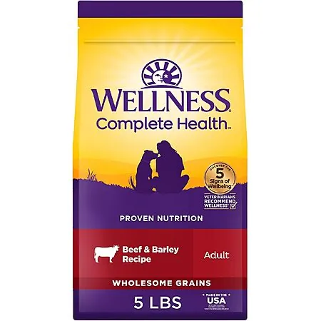 5-Lbs Wellness Complete Health Adult Dry Dog Food (Beef & Barley Recipe)