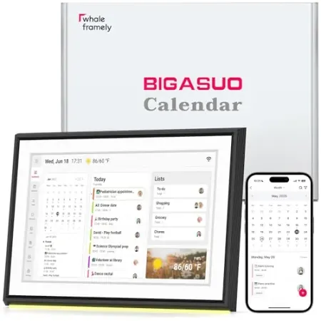 BIGASUO 10.1" Digital Calendar