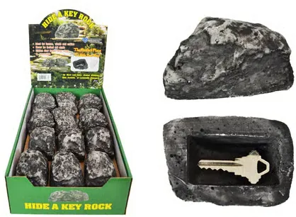 Diamond Visions Gray Plastic Outdoor Key Hider