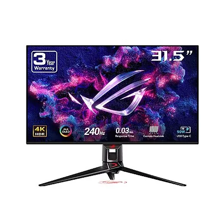 32" ASUS ROG Swift 4K QD-OLED 240Hz 0.03ms G-Sync Monitor