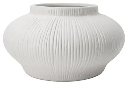 Better Homes & Gardens Soft Curve Ribbed Ceramic Decorative Vase