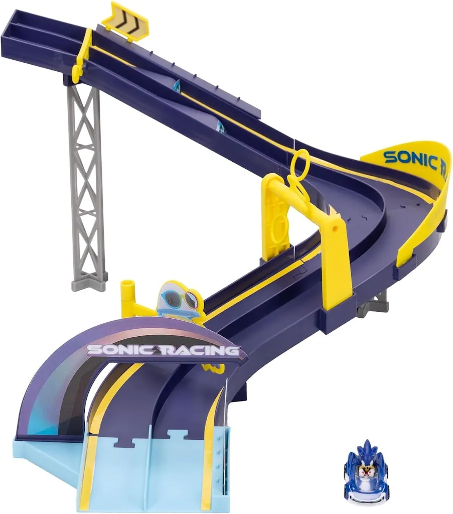 Sonic the Hedgehog E-Stadium Track Set w/ 1:64 Die Cast Vehicle