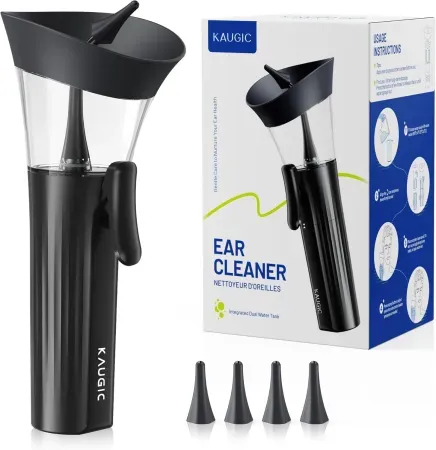 Kaugic One-Hand Manual Ear Wax Removal Irrigation Flushing System Kit