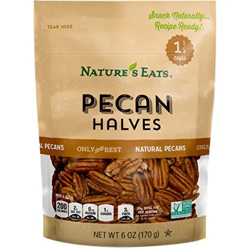 Nature's Eats Pecan Halves 6-Oz