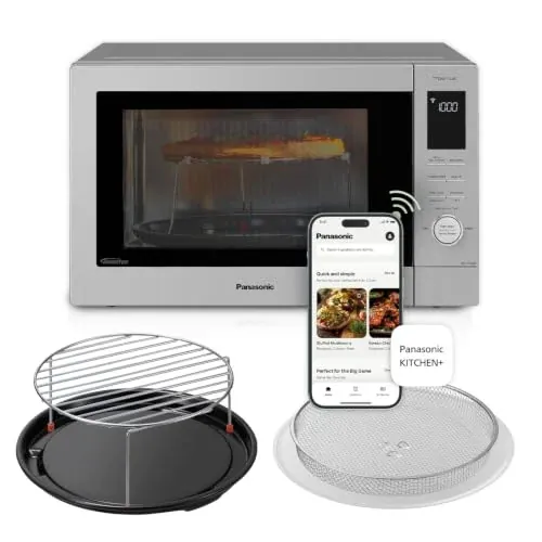 Panasonic HomeChef 4-in-1 Countertop Microwave Air Fryer Combo NN-CV87QS Stainless Steel