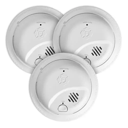 First Alert Hardwire Smoke Alarm with 10-Year Battery Backup 3-Pack