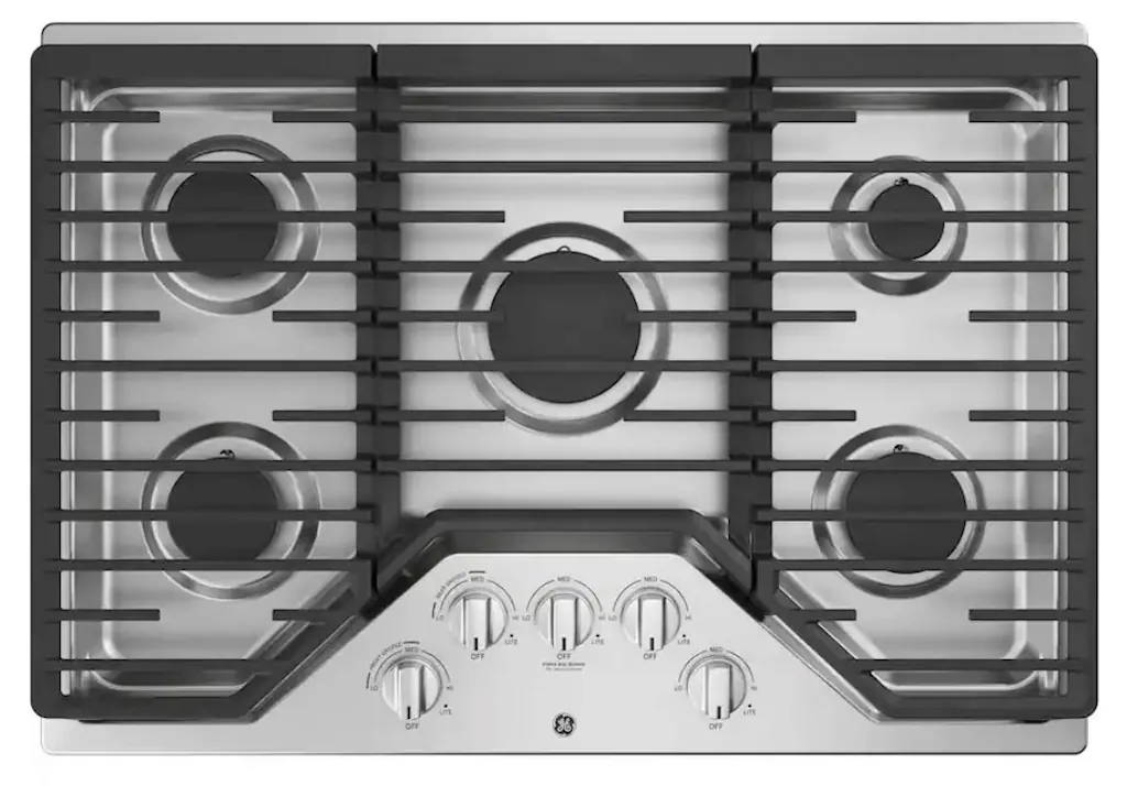 GE 30" 5-Burner Built-In Gas Cooktop
