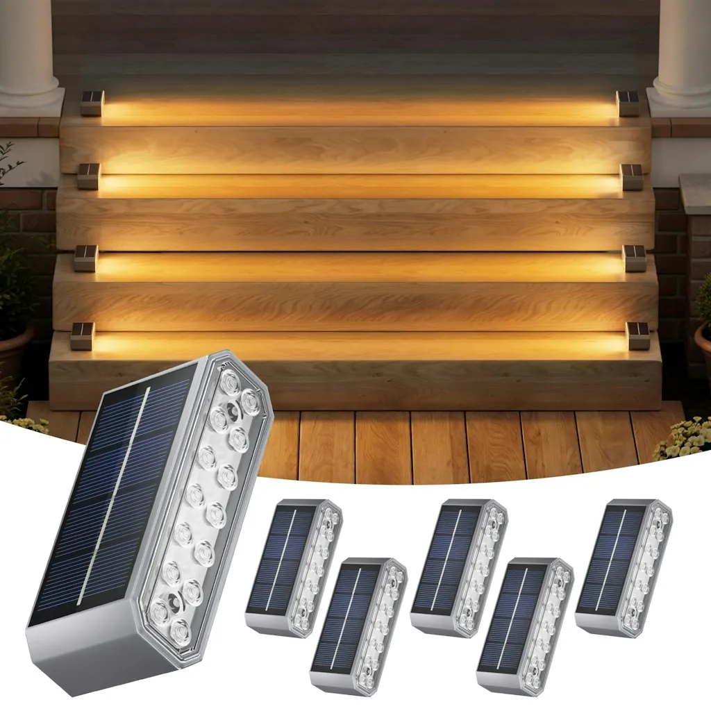 Niorsun Solar Step Lights 6-Pack