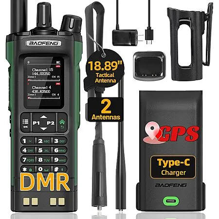 Baofeng DM32UV 10W DMR Digital & Analog Ham Radio Handheld w/ GPS & NOAA