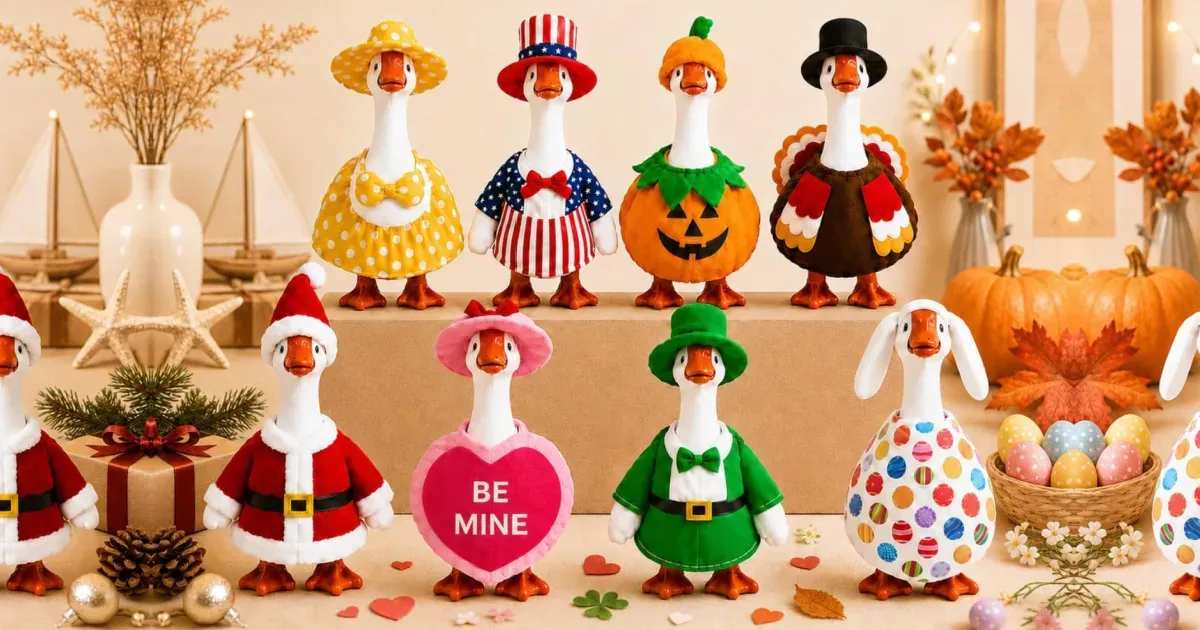7″ Desk Goose Outfits 8-Pack