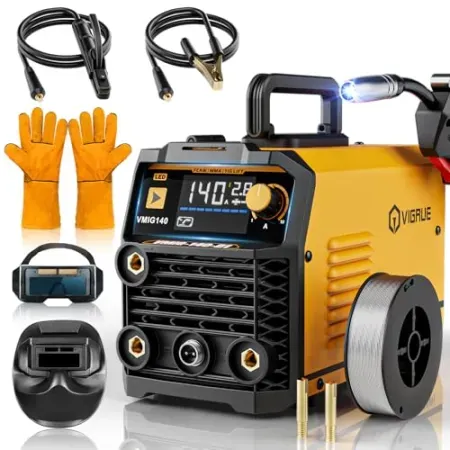 VIGRUE 140A MIG Welder 110V Flux Core/Stick/Lift MIG 3 in 1 Welding Machine