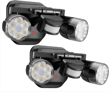 2-Count OREiN Dual-Head Adjustable Hardwired Motion Sensor LED Security Flood Lights