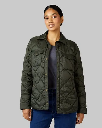 32 Degrees Women's Lightweight Packable Shirt Jacket