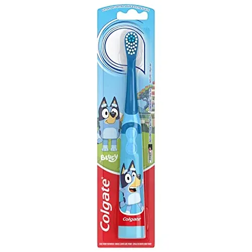Colgate Kids Battery Powered Bluey Toothbrush, Extra Soft